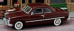 1949 Ford 2-Door Coupe (Maroon) O Scale Model Railroad Vehicle #43406
