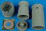 F16C/D Block 30/40/50/60 Exhaust Nozzle For KIN Plastic Model Aircraft Accessory 1/48 #4440