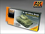 US Olive Drab Modulation Acrylic Hobby and Model Paint Set #131