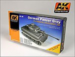 German Panzer Grey Modulation Acrylic Hobby and Model Paint Set #160
