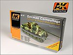 German Camouflage Green & Brown Modulation Acrylic Hobby and Model Paint Set #167