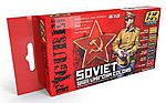 Soviet WWII Uniform Colors (6 Colors) 17ml Bottles Hobby and Model Acrylic Paint #3120