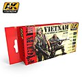 Vietnam US Green & Camouflage Acrylic Paint Set (6) 17ml Hobby and Model Paint Supply #3200