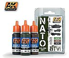 NATO AFV Colors Acrylic Paint Hobby and Model Paint Set #4001