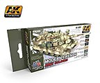 Modern French Army Acrylic Hobby and Model Enamel Paint Set #4080