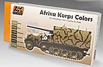 Afrika Korps Camouflage Acrylic Paint Hobby and Model Paint Set #550
