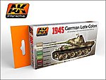 1945 German Late War Acrylic Paint Hobby and Model Paint Set #554