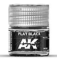 Real Colors- Flat Black Acrylic Lacquer Paint 10ml Bottle