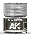 Real Colors- Gun Metal Acrylic Lacquer Paint 10ml Bottle