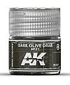 Real Colors- Dark Olive Drab N31 Acrylic Lacquer Paint 10ml Bottle