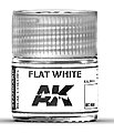 Real Colors- Flat White Acrylic Lacquer Paint 10ml Bottle