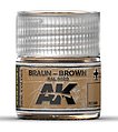 Real Colors- Brown RAL8020 Acrylic Lacquer Paint 10ml Bottle