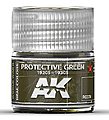 Real Colors- Protective Green 1920s-1930s Acrylic Lacquer Paint 10ml Bottle