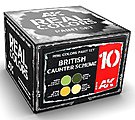 Real Colors- British Counter Scheme Acrylic Lacquer Paint Set (4) 10ml Bottles