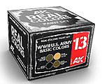 Real Colors- WWII US Army Basic Acrylic Lacquer Paint Set (4) 10ml Bottles