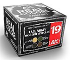 Real Colors- US Army Modern Vehicle Acrylic Lacquer Paint Set (4) 10ml Bottles