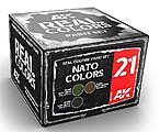 Real Colors- NATO Colors Acrylic Lacquer Paint Set (3) 10ml Bottles