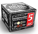 Real Colors- German Army WWII Interior Acrylic Lacquer Paint Set (4) 10ml Bottles