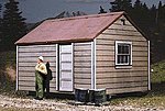 Long Bell Lumber Co. Skid Shacks (3) Kit HO Scale Model Railroad Building #710