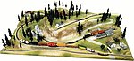 Rocky Ridge Extension for High Sierra Layout Painted N Scale Model Railroad Scenery #1015