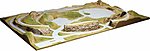 Timber Ridge Layout Painted 5' X 8' HO Scale Model Railroad Scenery #4005