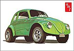 Volkswagen Beetle Superbug Gasser Plastic Model Car Kit 1/25 Scale #1044-12