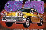 1958 Chevy Impala Molded in Gold Plastic Model Car Kit 1/25 Scale #946