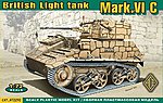 British Mk VIc Light Tank Plastic Model Military Vehicle Kit 1/72 Scale #72292