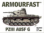 Panzer III Ausf G Tank (2) Plastic Model Tank Kit 1/72 Scale #99003