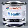 Humbrol Metallic Black 1/2 oz