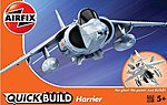 BAe Harrier Aircraft Quick Build Kit Snap Tite Plastic Model Aircraft #j6009