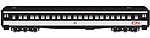Heavyweight Coach PW Canadian National 4970 HO Scale Model Train Passenger Car #20001710