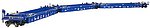 53' 3-Unit Articulated Well Car Pacer Stack Train HO Scale Model Train Freight Car #20002839