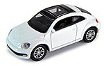 VW Beetle white HO Scale Model Railroad Vehicle #30000100