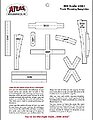 Scale Track Template Kit HO Scale Model Train Track Accessory #361