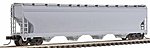 ACF 5701 Centerflow Plastics Hopper Undecorated N Scale Model Train Freight Car #50000011
