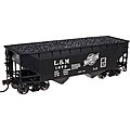 2 Bay Offset Hopper L&M #1073 N Scale Model Train Freight Car #50002158