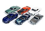 AutoWorld Diecast Set (6 Cars) Diecast Model Car 1/64 Scale #64032b
