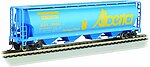 Bachmann Cylindrical Grain Hopper Alberta/Edmonton HO Scale Model Train Freight Car #19138