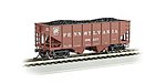 55T 2-Bay Hopper w/Coal Load PRR #158637 HO Scale Model Train Freight Car #19507