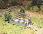 Greenhouse w/Flowers Snap Kit O Scale Model Railroad Building #45615