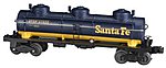 3-Dome Tank Santa Fe O Scale Model Train Freight Car #47105