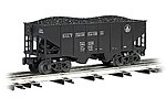 55-Ton 2-Bay Hopper w/Coal Load B&O O Scale Model Train Freight Car #48201