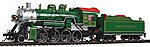 Baldwin 2-8-0 Southern (Green) #722 HO Scale Model Train Steam Locomotive #51314