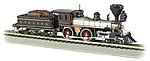 4-4-0 w/Wood Tender Load Santa Fe #91 HO Scale Model Train Steam Locomotive #52704