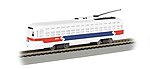 PCC Streetcar Philadelphia Septa (R/W/B) HO Scale Trolley and Hand Car #62937
