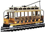 Open Streetcar w/Lights Standard DC United Traction #504 (Yellow, cream) G Scale #93938