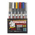 Gundam Marker Basic Set of 6 Hobby Craft Paint Marker #gms105