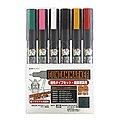 Gundam Marker Ultra Fine Set of 6 Hobby Craft Paint Marker #gms110