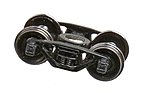 70-Ton Friction-Bearing Trucks w/Metal Wheels - 1 Pair N Scale Model Train Truck #9045